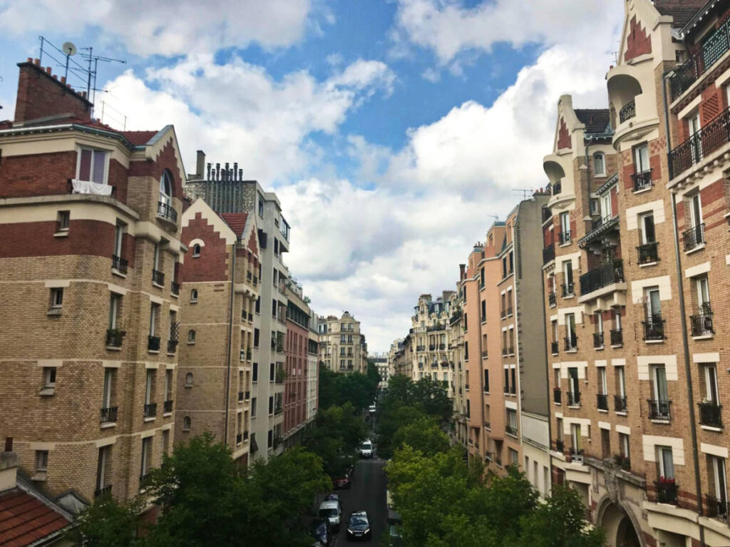 Overlooking view of the street and the buildings in 12th arrondissement