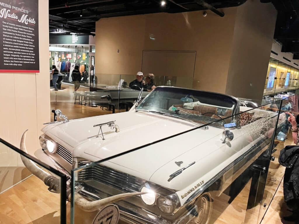 The 1962 Pontiac Bonneville of Webb Pierce displayed at Country Music Hall of Fame