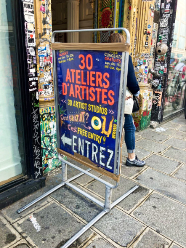 A signage outside the 59 Rivoli