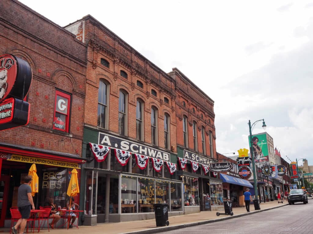 The A. Schwab Trading Company building from the outside