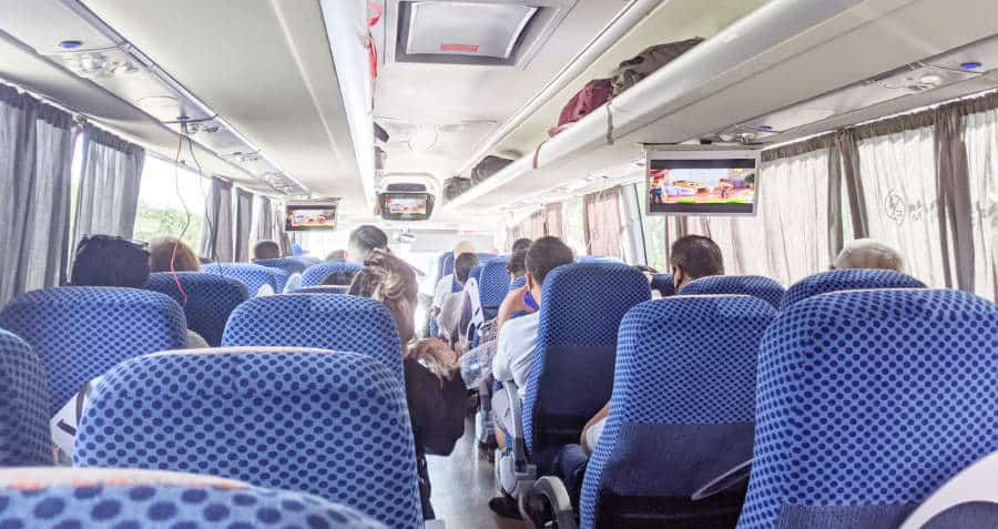 Interior of ADO bus