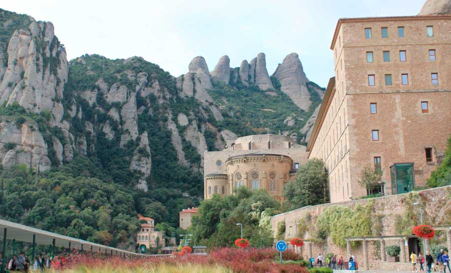 View from the Abbey of Montserrat in Barcelona