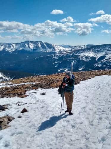 Abigail Bliss during a hike at the Quandary Peak