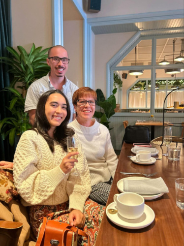 Travel Lemming Editor, Abigail and her family dining at Local Jones