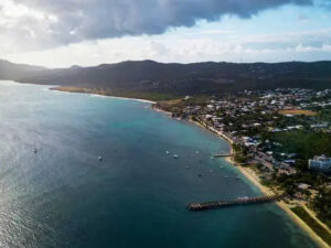 Aerial view of La Esperanza in Puerto Rico