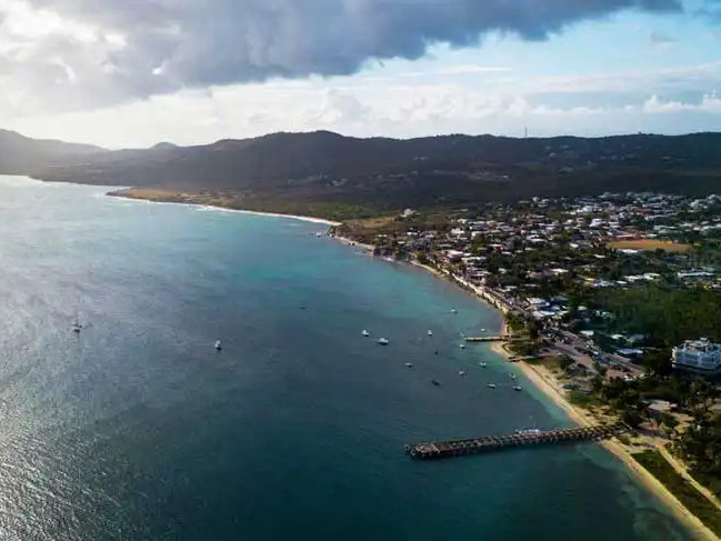 Aerial view of La Esperanza in Puerto Rico