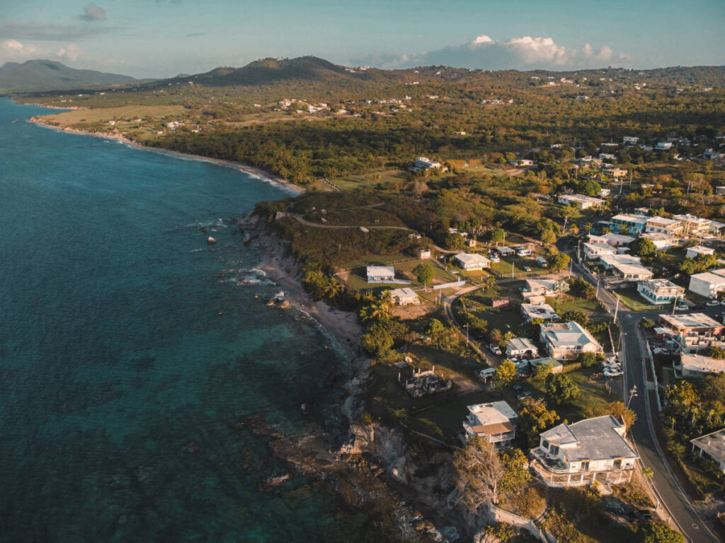 Aerial view of an area in Puerto Rico