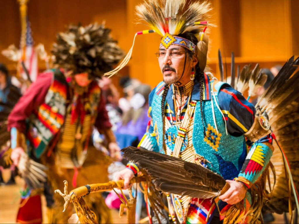 Performance showing the Alaskan Native cultures