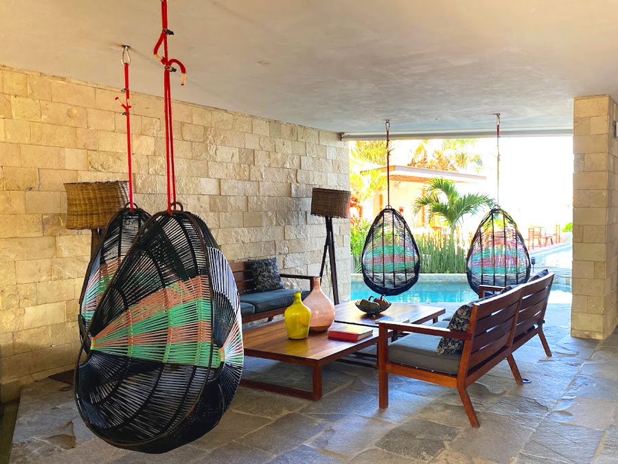 View of the lounge area in Alea Tulum
