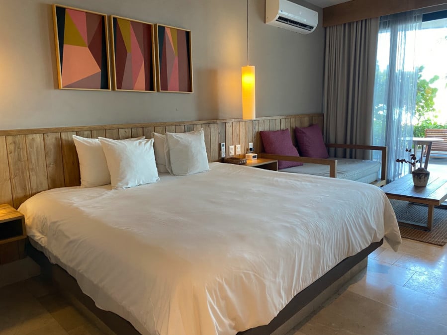 The interior of the bedroom in Alea Tulum Resort