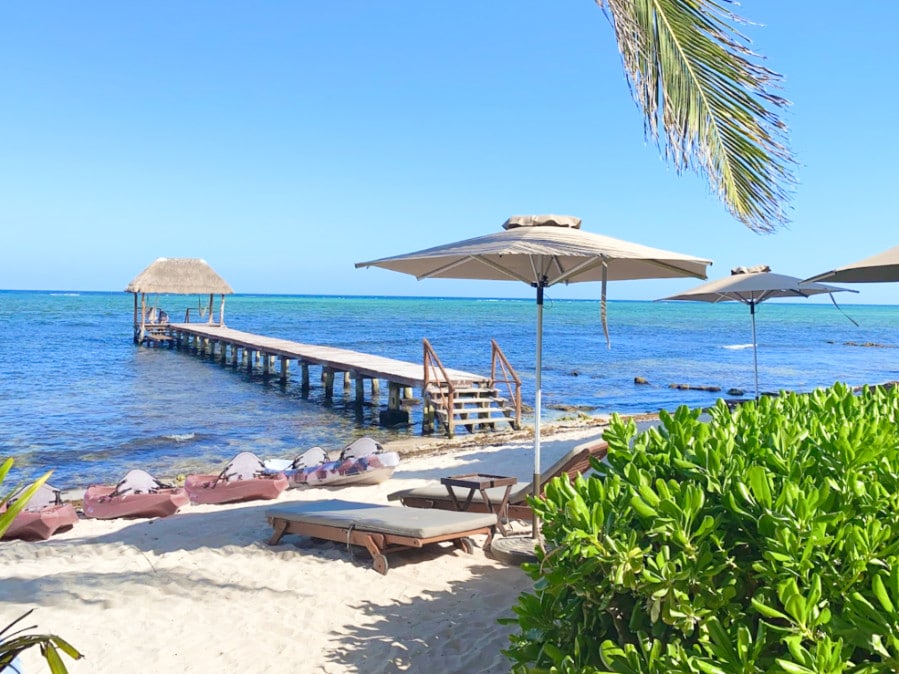 View of the ocean in Alea Tulum Resort