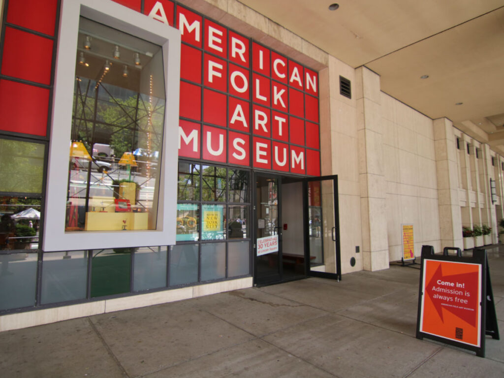 View outside the American Folk Art Museum
