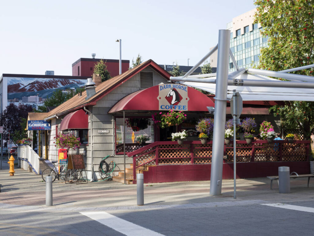 The Dark Horse Coffee from the outside