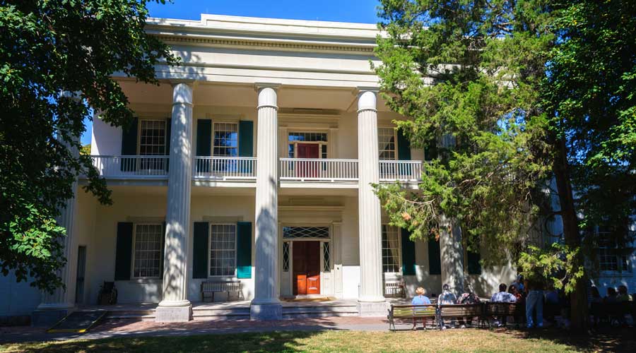 View of the Andrew Jackson’s Hermitage building in Nashville