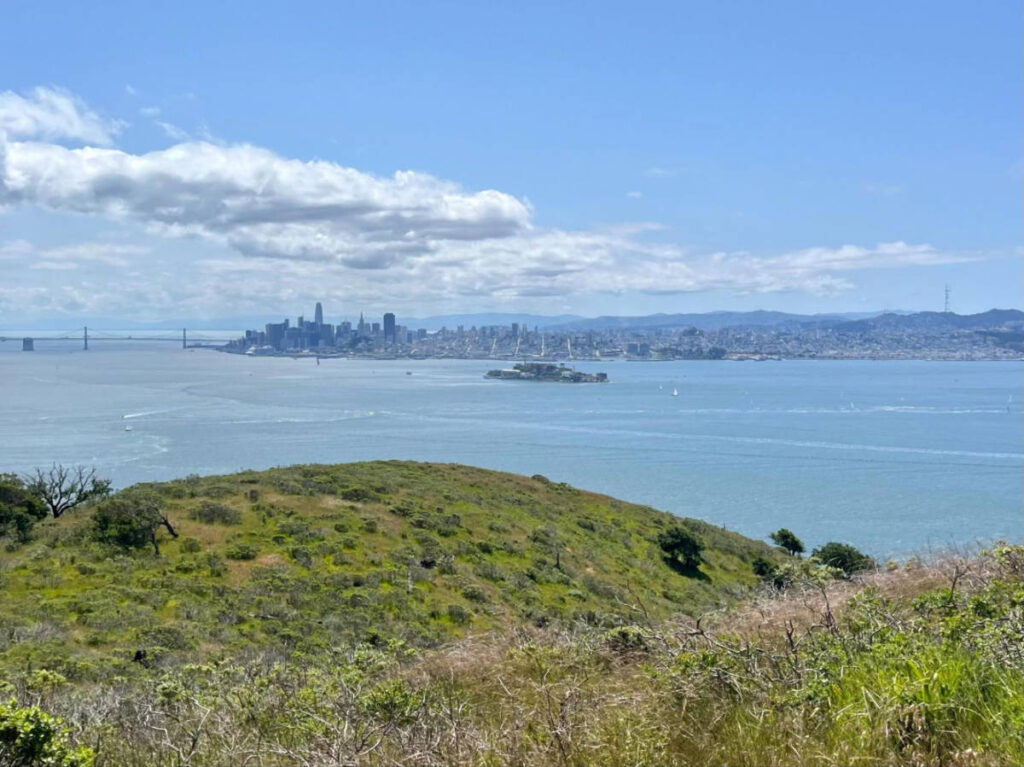 View during a hike in Angel Island