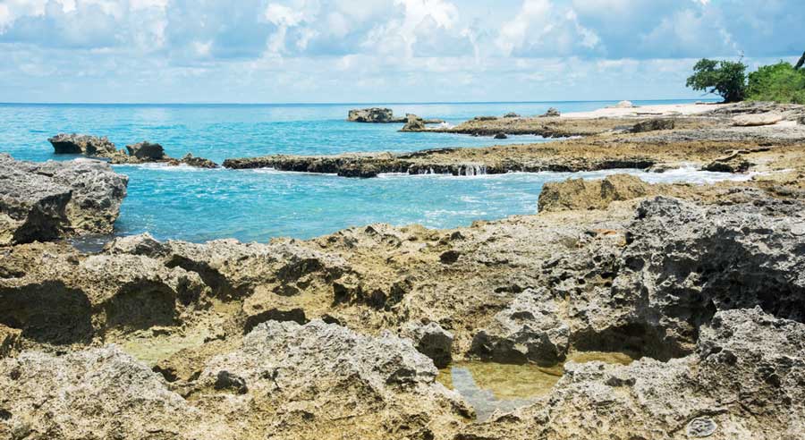 View of Tide pools in Annaly Bay in St, Croix
