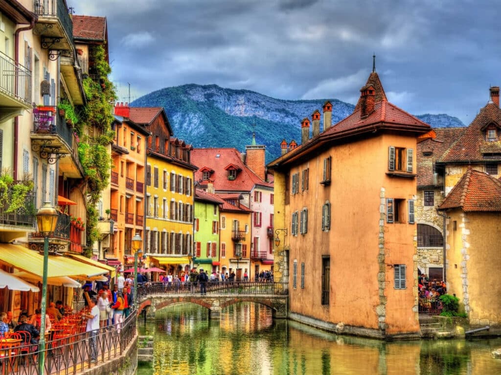 View from the Old Town in Annecy