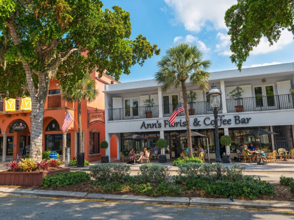 The Ann’s Florist and Coffee Bar from the outside