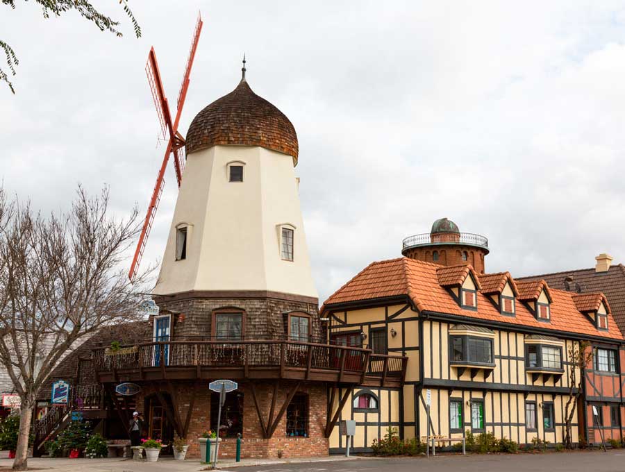 Antique shops in Solvang, California
