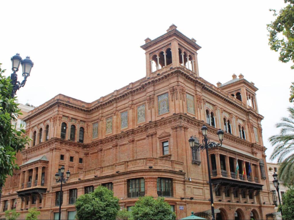 View of a building from the outside in Seville