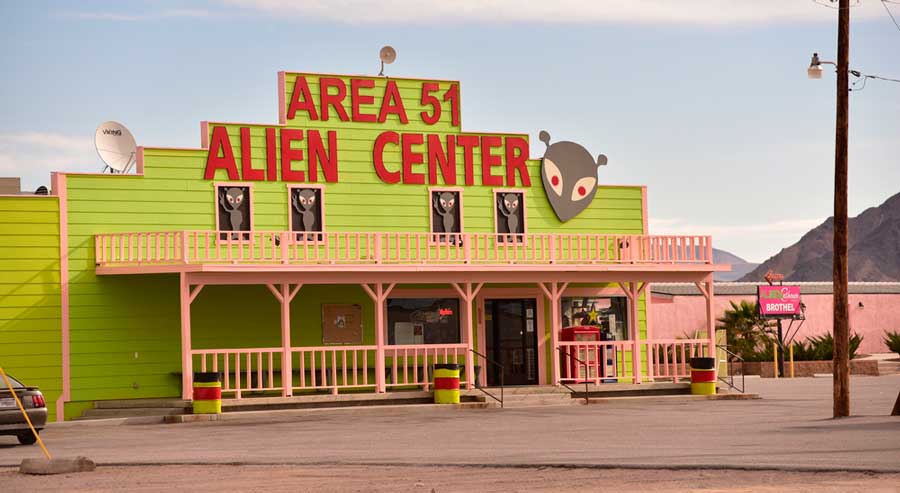 The Area 51 Alien Center from the outside
