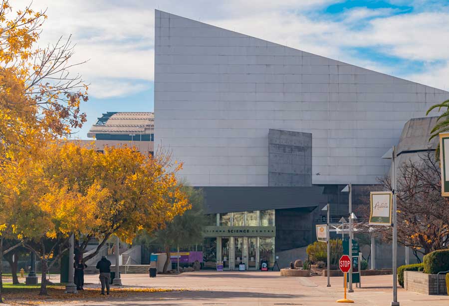 The Arizona Science Center building from the outside