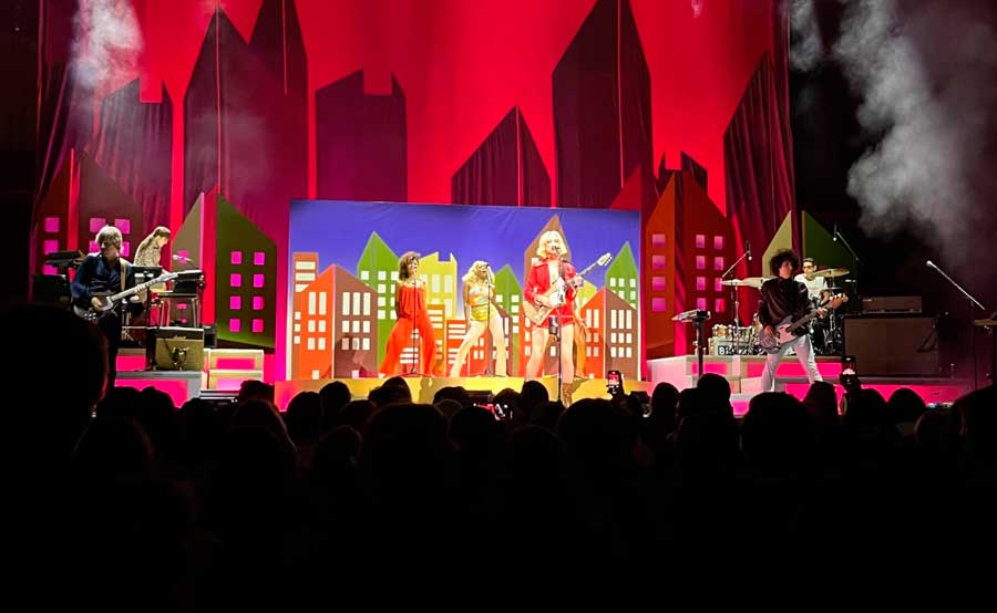 A band performing in Ascend Amphitheater