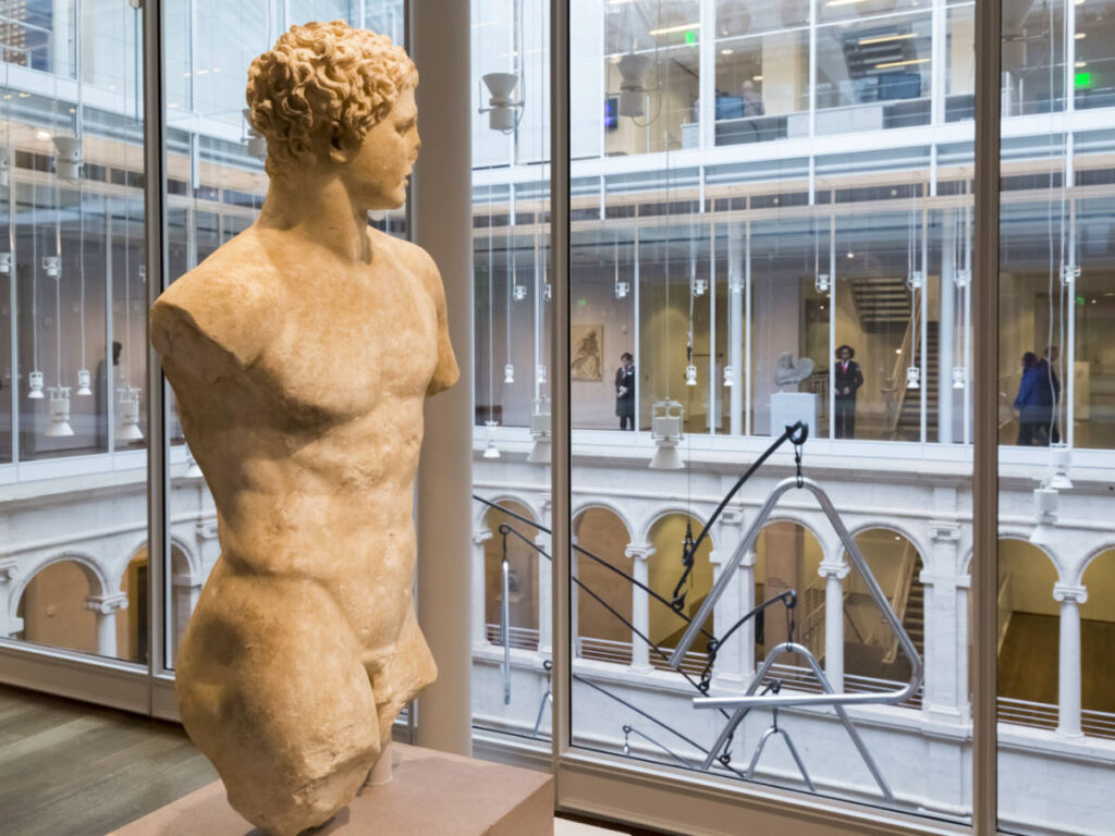 Exhibit inside the Harvard Art Museum