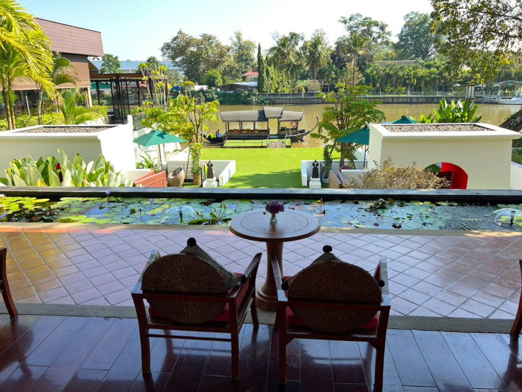 The view outside one of the room at RatiLanna Riverside Spa Resort
