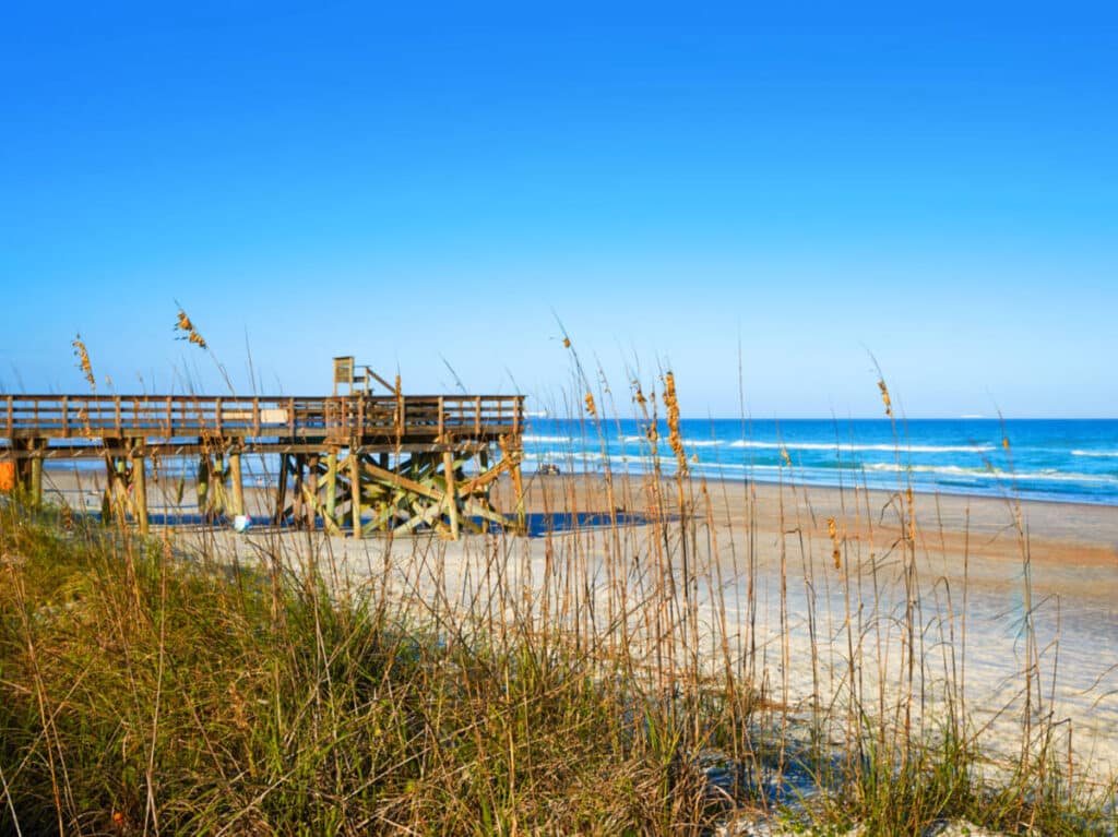View of the deck at the Atlantic Beach