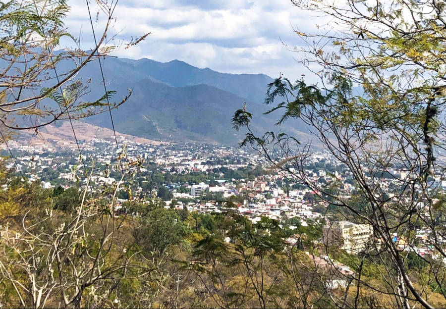 Overlooking view of Oaxaca from the top of Auditorio Guelaguetza