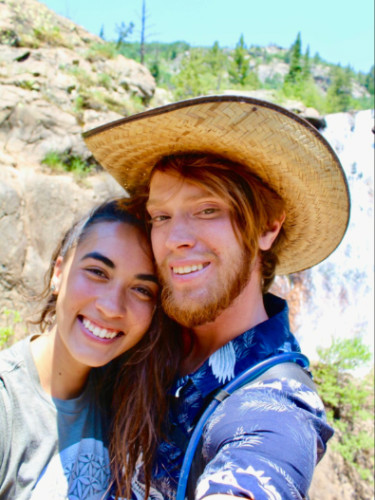 Author Abigail and her husband exploring Steamboat Springs in summer