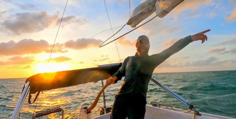 Author Andrew sailing in Fort Lauderdale