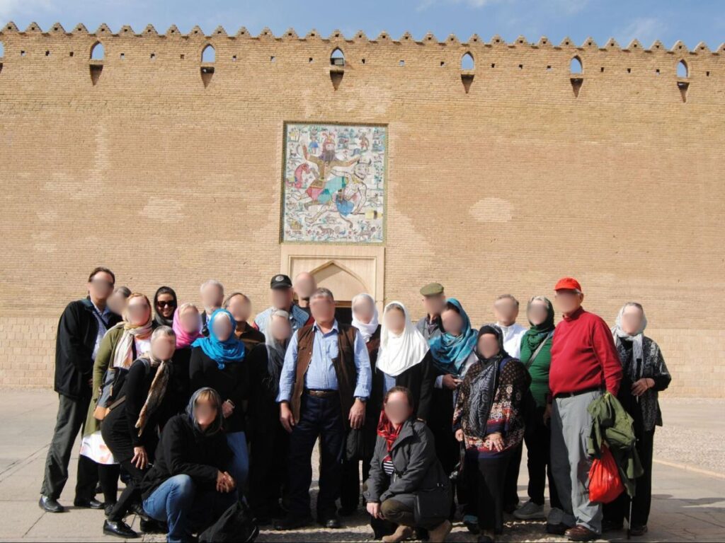 Author Catherine with her tour group in Iran