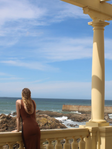 Author Sky looking out to the ocean at Pergola da Nevogilde