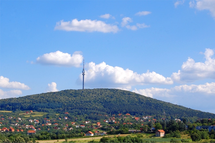 Avala Tower on the Outskirts of Belgrade