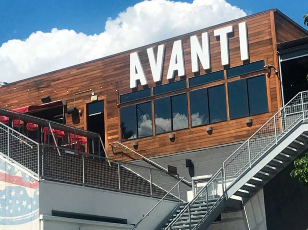 Exterior view of the Avanti Food & Beverage