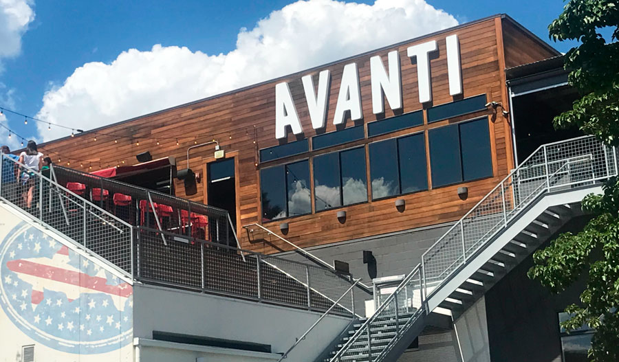View of the outdoor patio in Avanti Food & Beverage