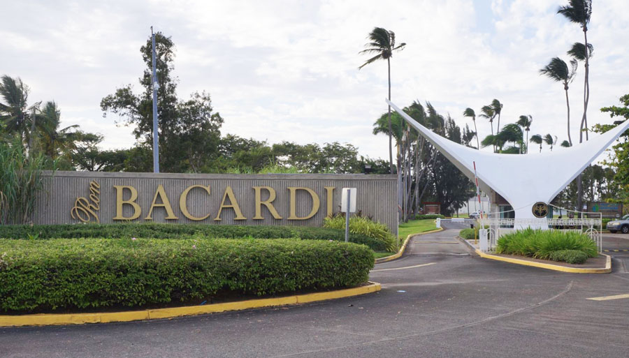 View of the entrance to the Bacardi Factory