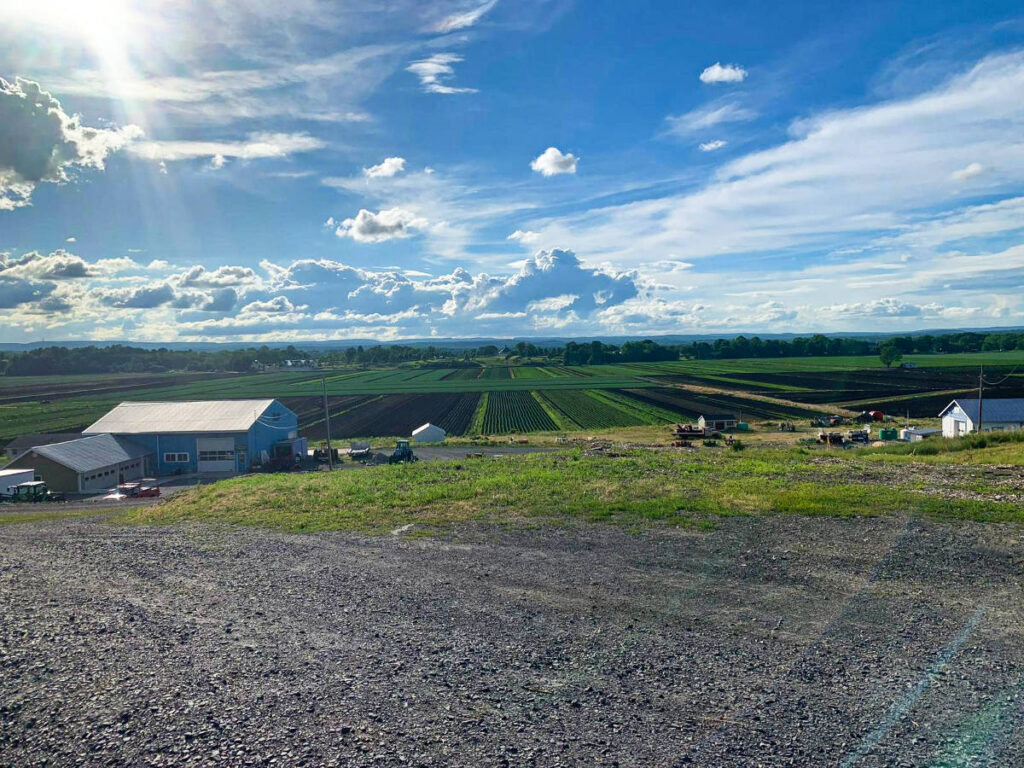 Panoramic view of the farm in Lancaster
