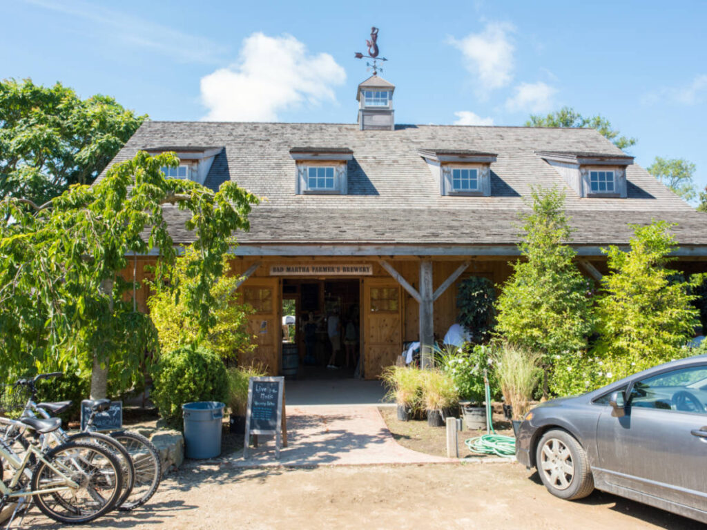 View outside Bad Martha Farmer’s Brewery