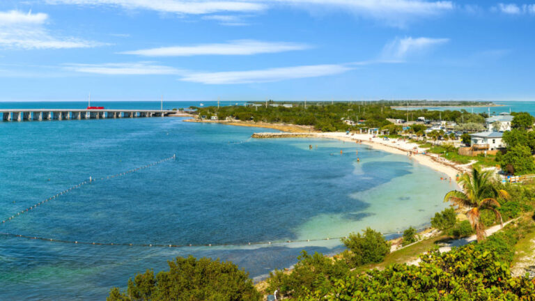 Aerial view at the Bahia Honda State Park