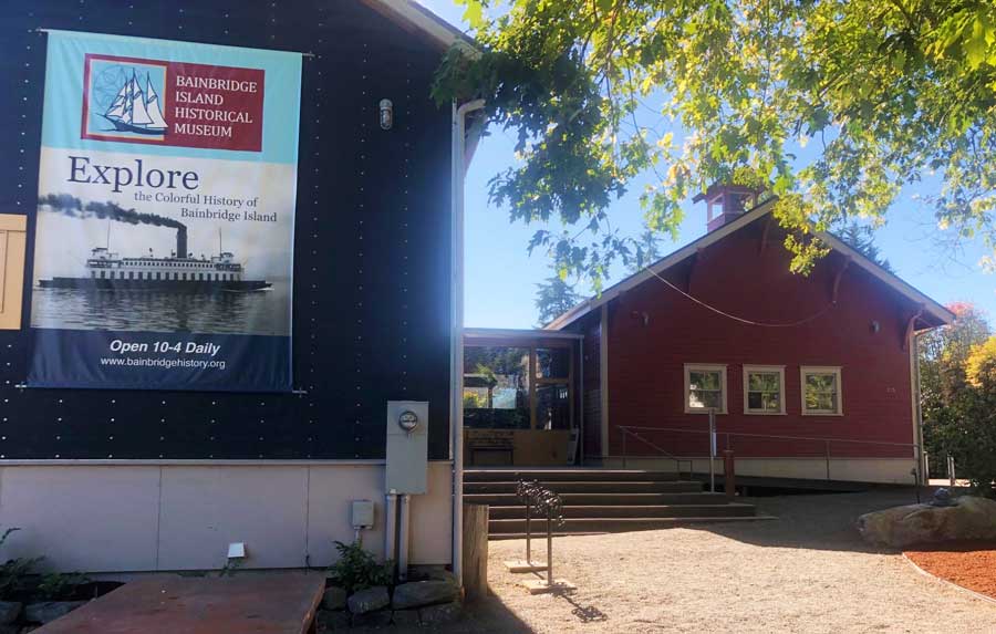 View of the Bainbridge Island Historical Museum from the outside