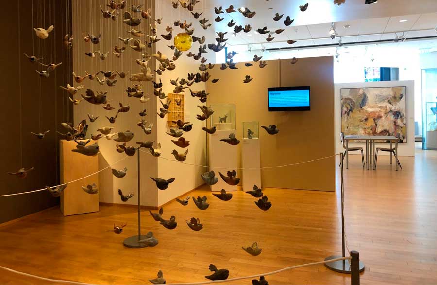 One of the exhibit displayed inside the Bainbridge Island Museum of Art