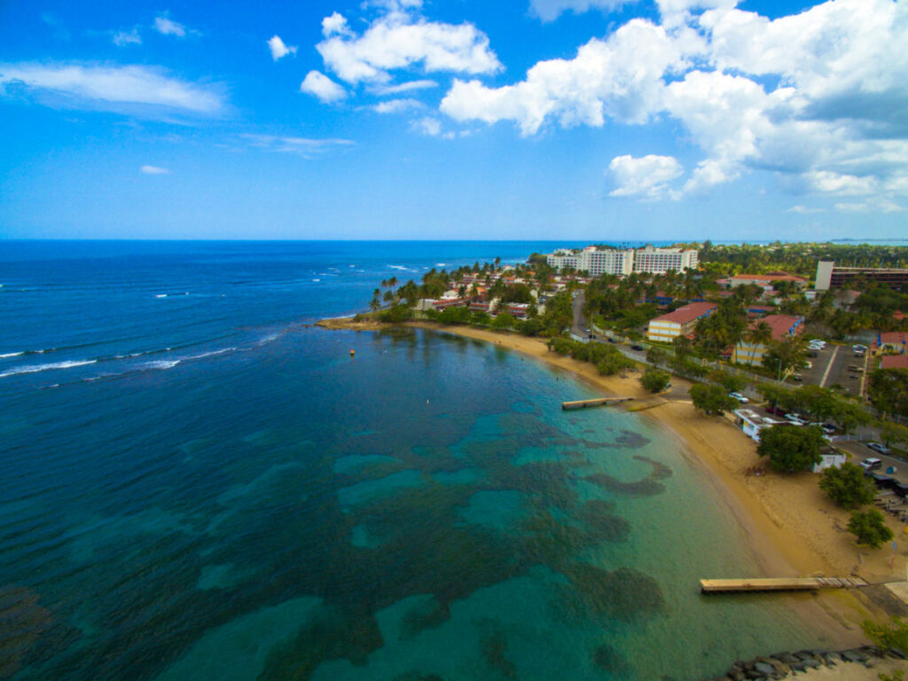 Aerial view of Balneario de Dorado
