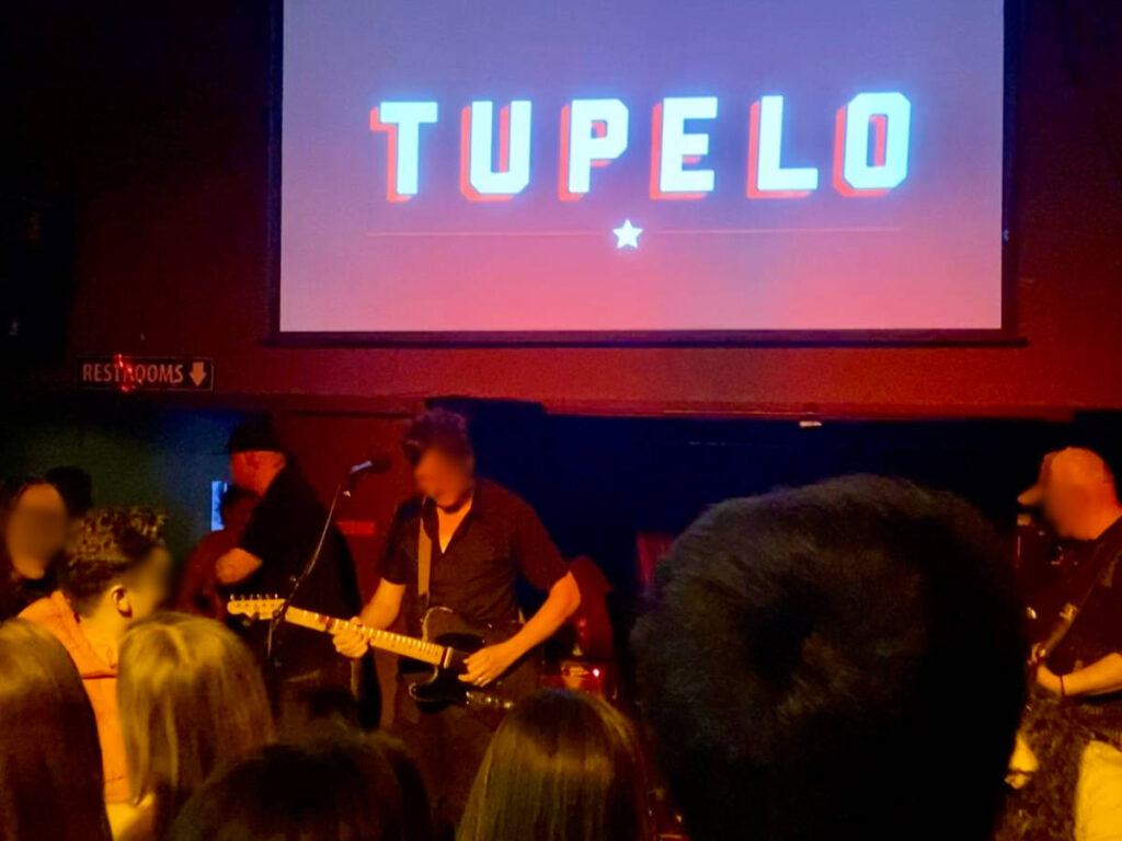 A live band performing at the Tupelo