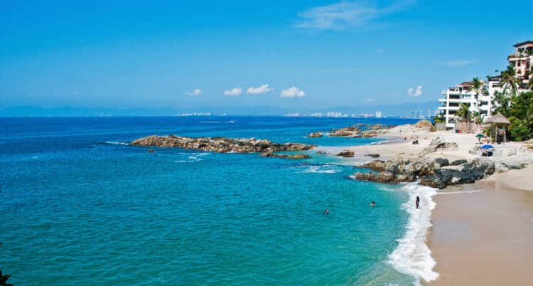 View of the Banderas Bay Puerto Vallarta