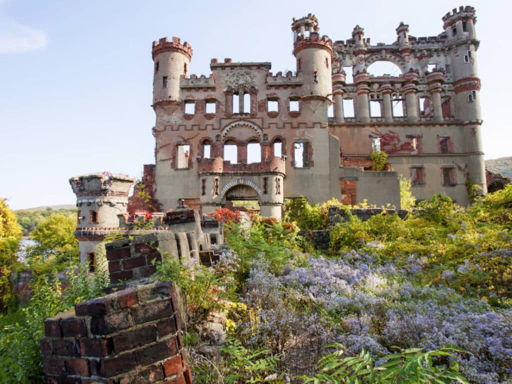 The Bannerman Castle ruins from the outside