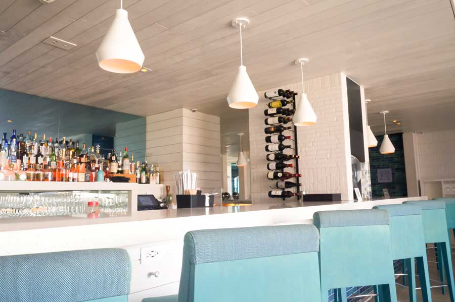 View from a bar counter in Condado Ocean Club