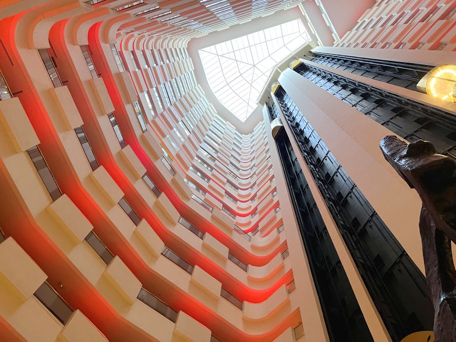 View of the Barcelo building inside